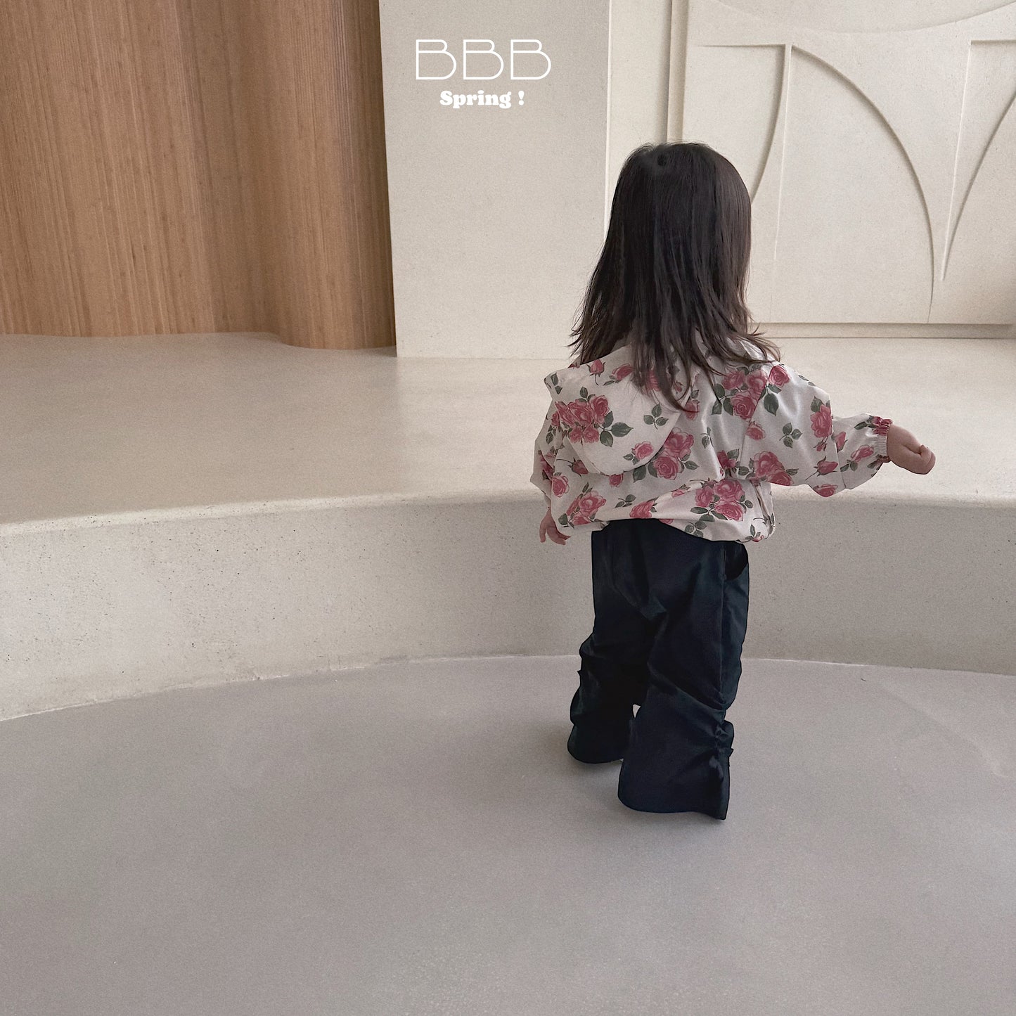 韓國童裝 26春 | BB14 Bebe Hood Flower Jumper (70-100cm)