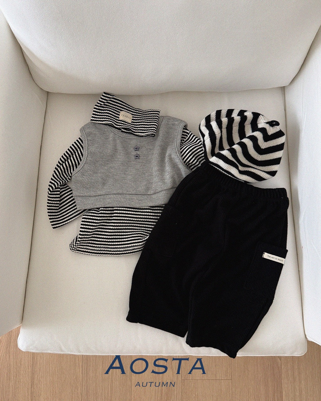 韓國童裝 26秋| AO56 Mulmul Pants 褲子 (70-110)