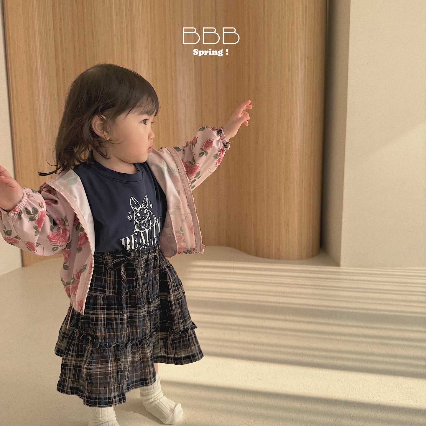 韓國童裝 26春 | BB30 Bebe Dot Dot Skirt (70-110cm)