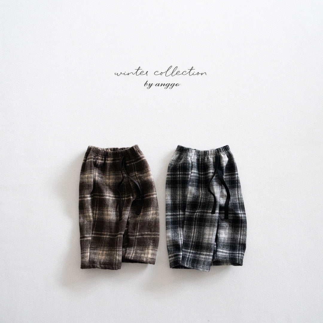 \限時預購/ 韓國童裝  AG25215 Chex Pants