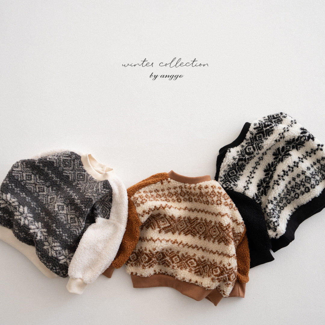 \限時預購/ 韓國童裝  AG25237 Pecan Sweatshirt