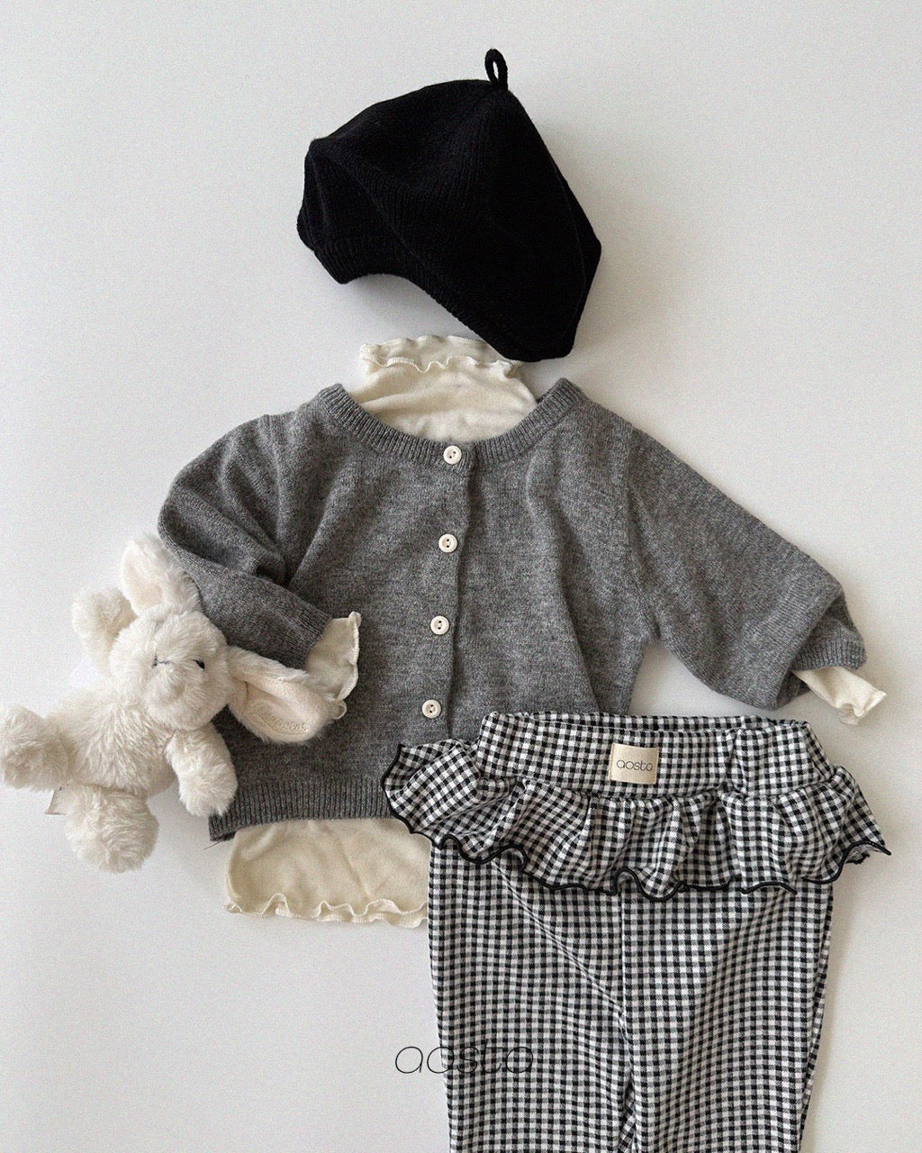 韓國童裝 26秋| AO05 Knit Beret 帽子 (FREE)