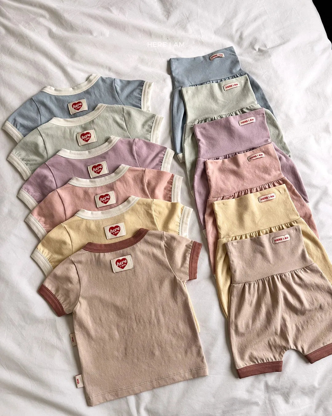 韓國童裝 26夏| HM01 Summer Plain Loungewear Set