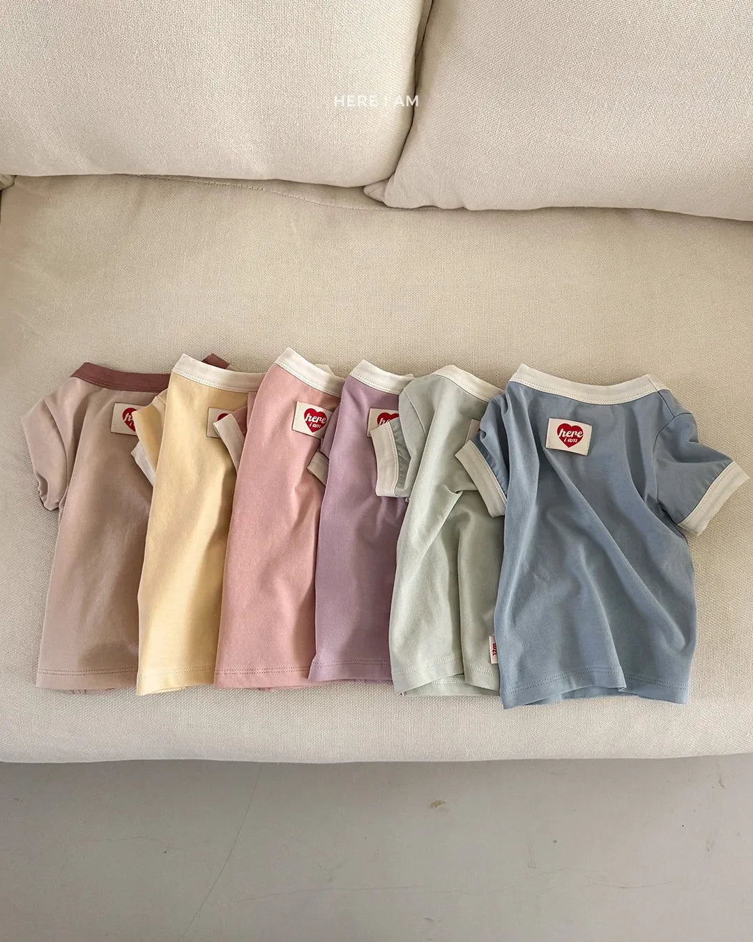 韓國童裝 26夏| HM01 Summer Plain Loungewear Set