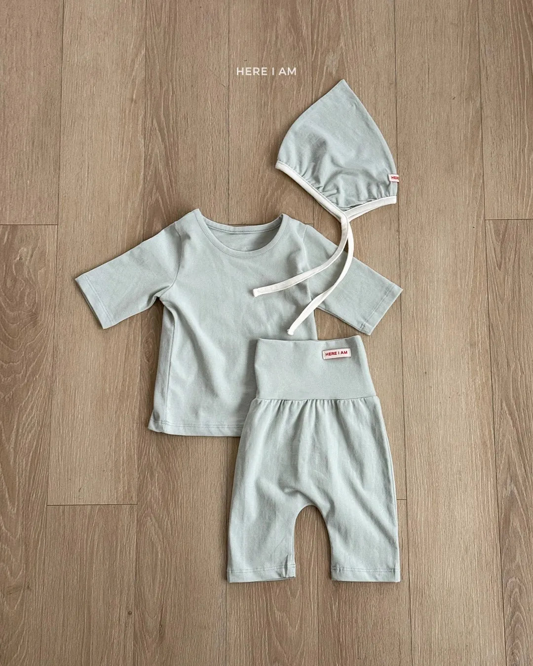 韓國童裝 26夏| HM03 Plain 3.4 Sleeve Loungewear Set