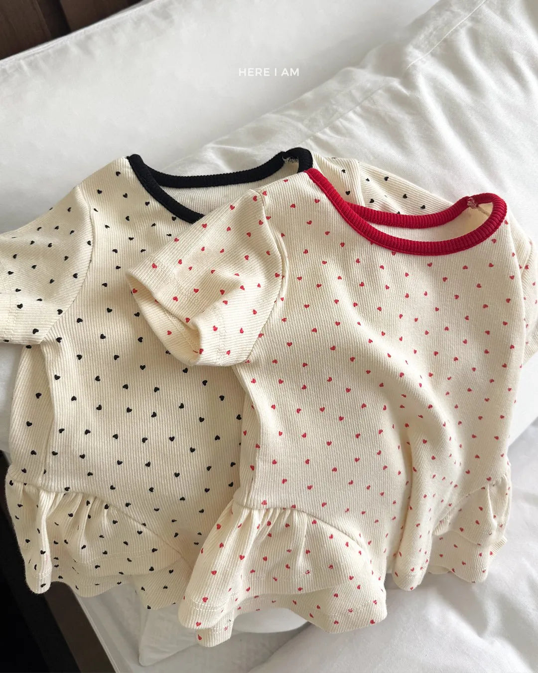 韓國童裝 26夏| HM25 Heart Shirring Loungewear Set