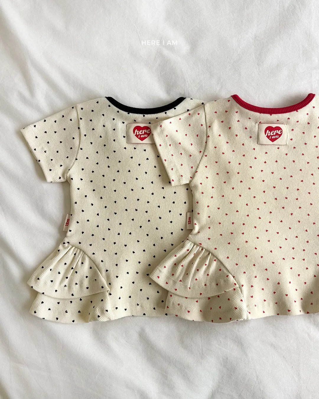 韓國童裝 26夏| HM25 Heart Shirring Loungewear Set