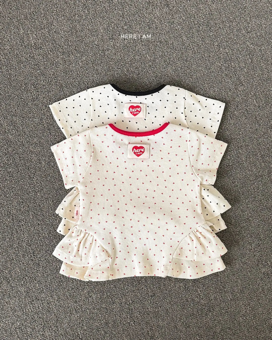 韓國童裝 26夏| HM25 Heart Shirring Loungewear Set