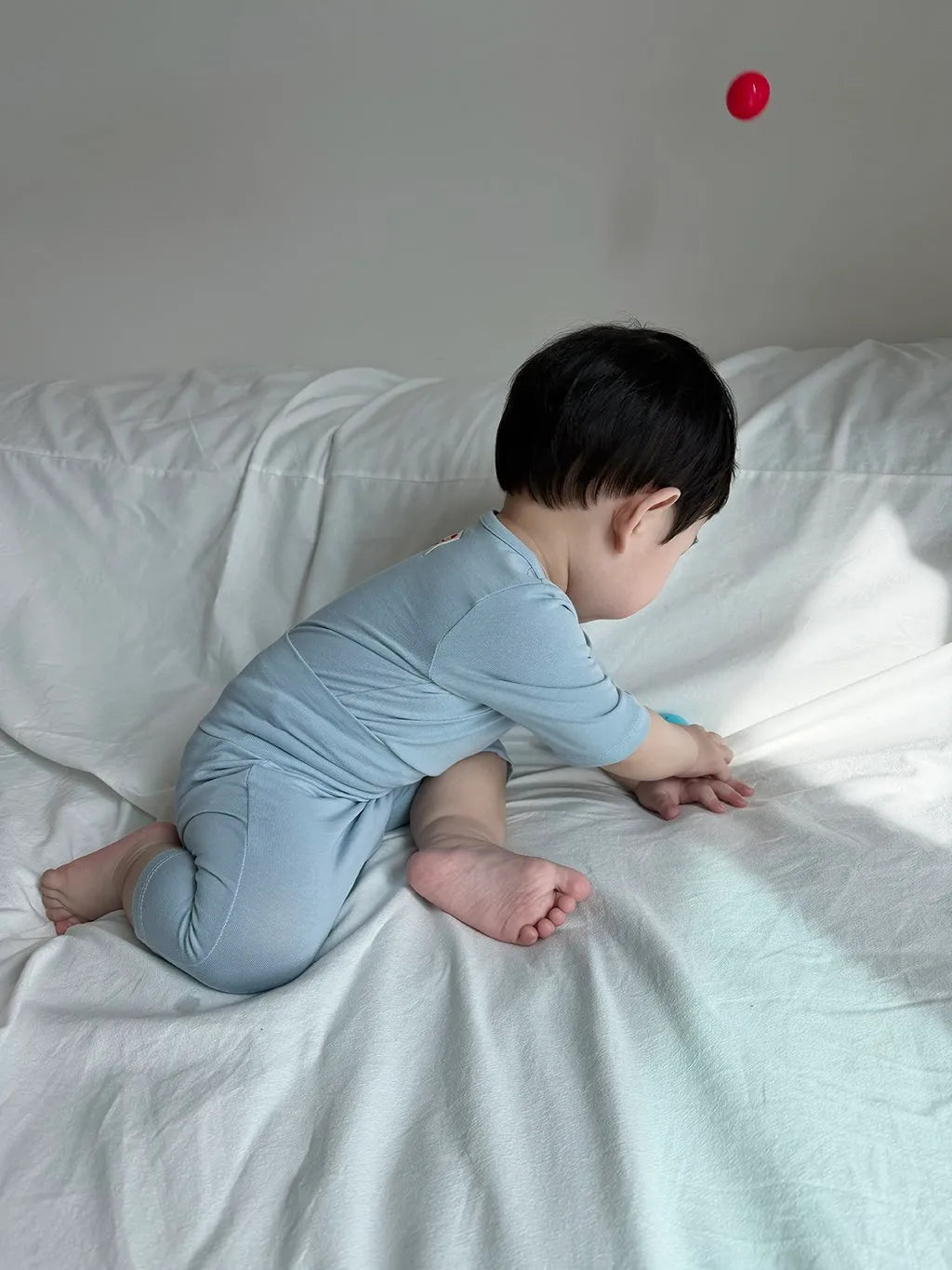 韓國童裝 26夏| HM03 Plain 3.4 Sleeve Loungewear Set