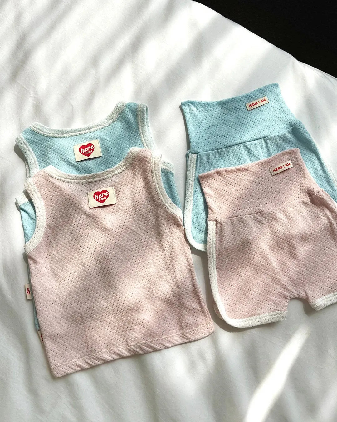 韓國童裝 26夏| HM10 Cotton Mesh Loungewear Set
