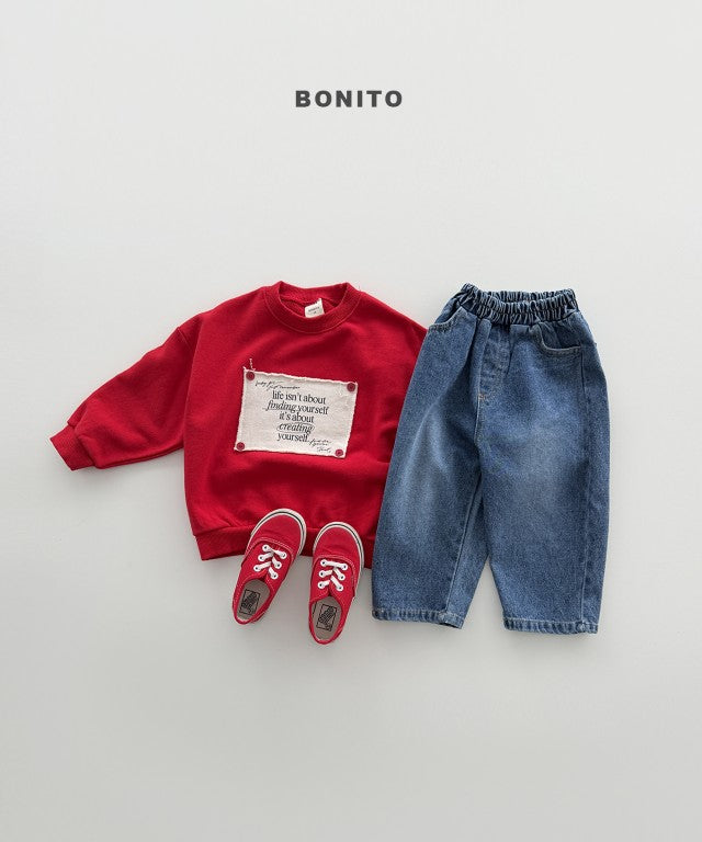 韓國童裝 26秋| BT33 Remember Button Sweatshirt 衛衣 (80-140)