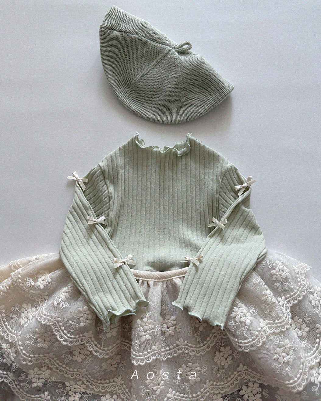 韓國童裝 26春 | AO26111 Lace Mu Skirt