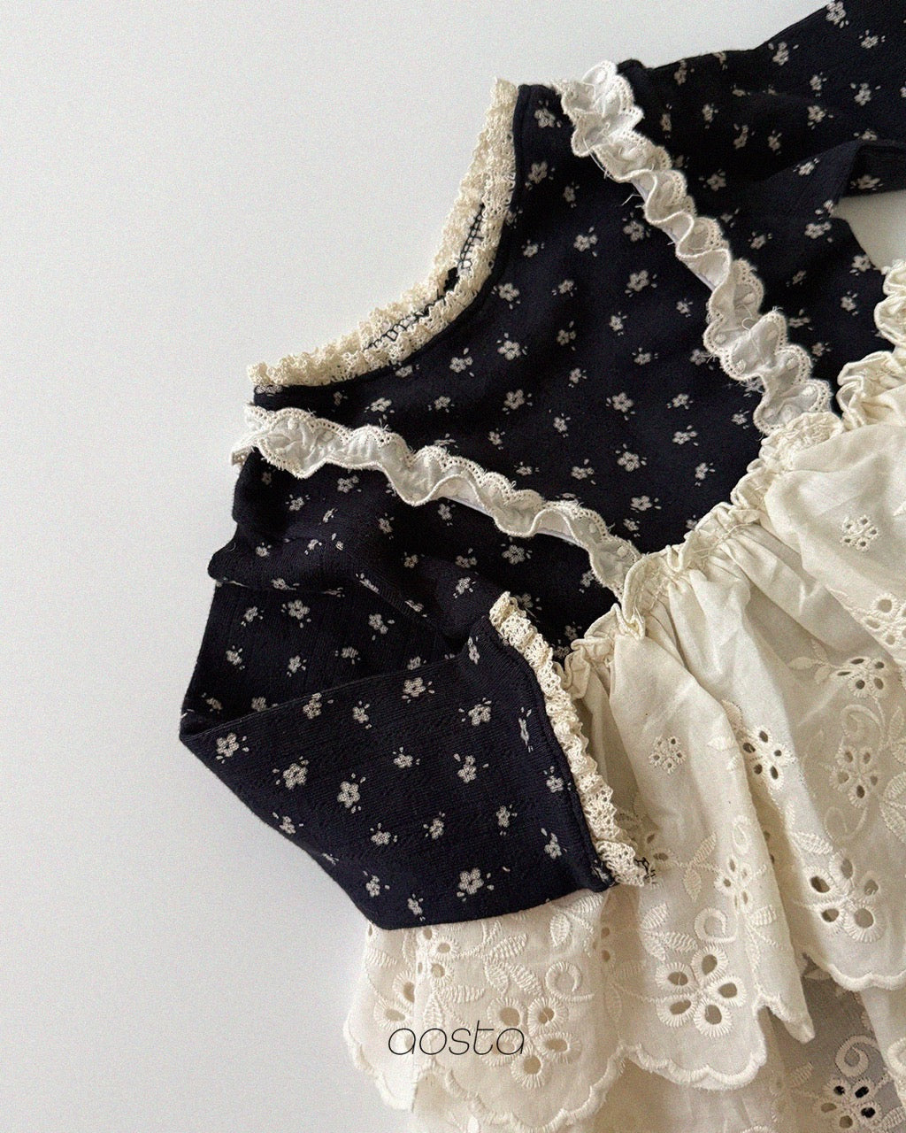 韓國童裝 26秋| AO23 Lace Cancan Blouse 襯衫 (FREE)