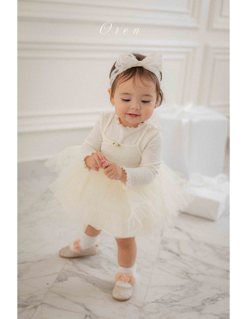 韓國童裝 26春 | OR26 Seriel Ribbed Tutu Suit