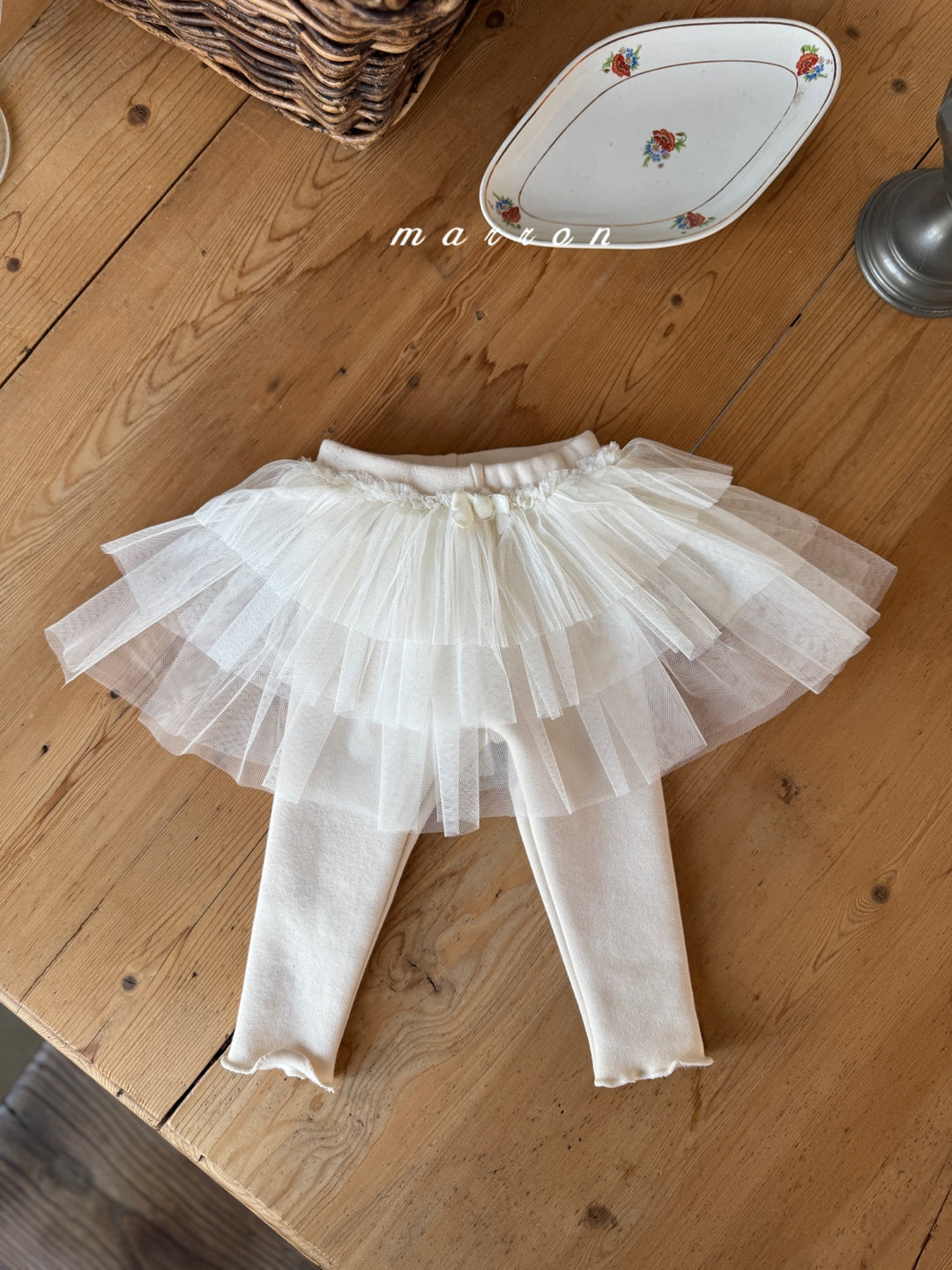 韓國童裝 25秋冬 | MA25452 CANCAN TUTU LEGGINGS (FLEECE) (BABY & KIDS)
