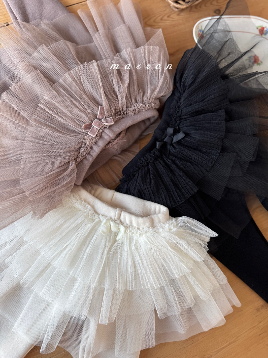 韓國童裝 25秋冬 | MA25452 CANCAN TUTU LEGGINGS (FLEECE) (BABY & KIDS)