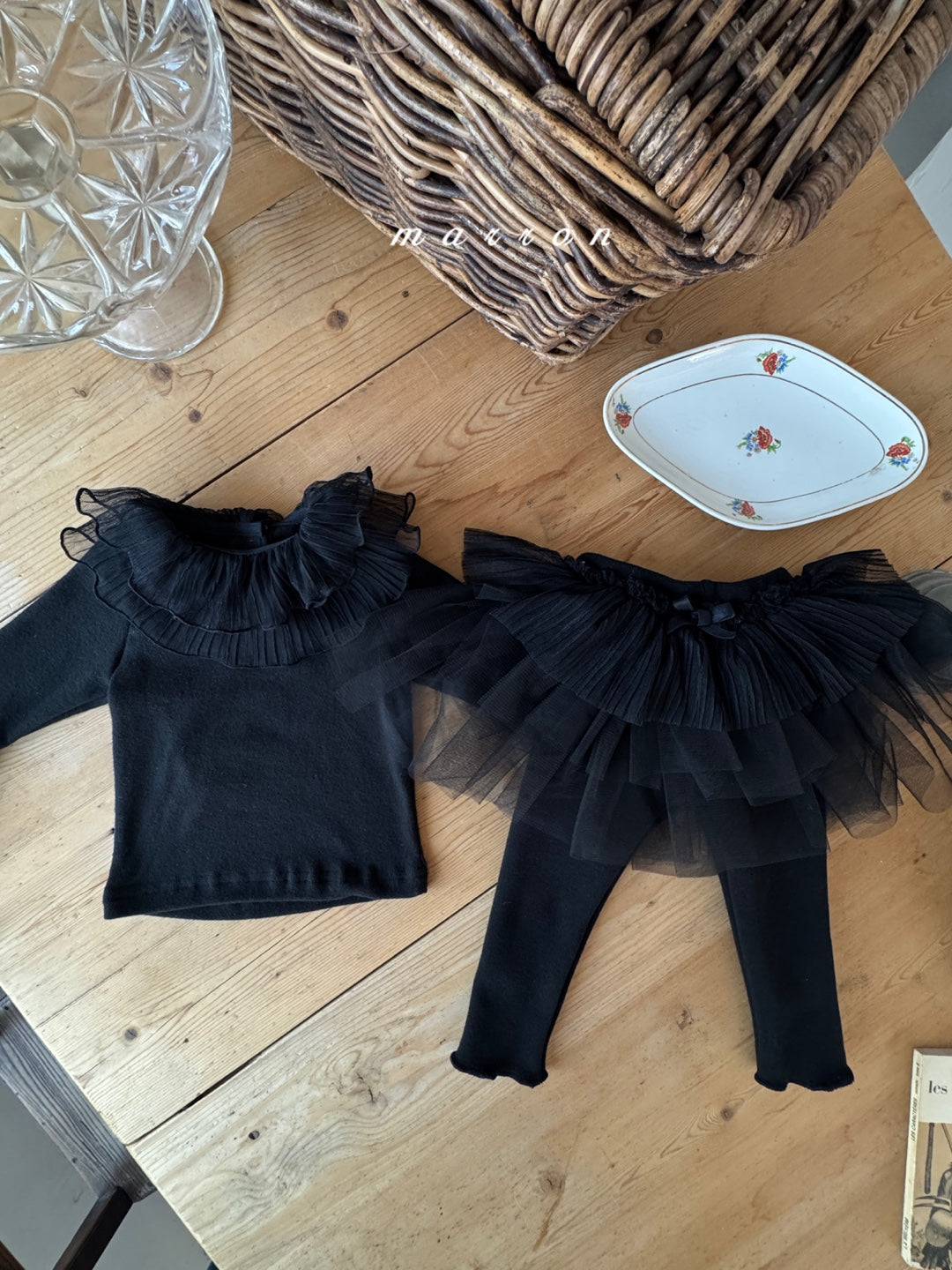 韓國童裝 25秋冬 | MA25452 CANCAN TUTU LEGGINGS (FLEECE) (BABY & KIDS)