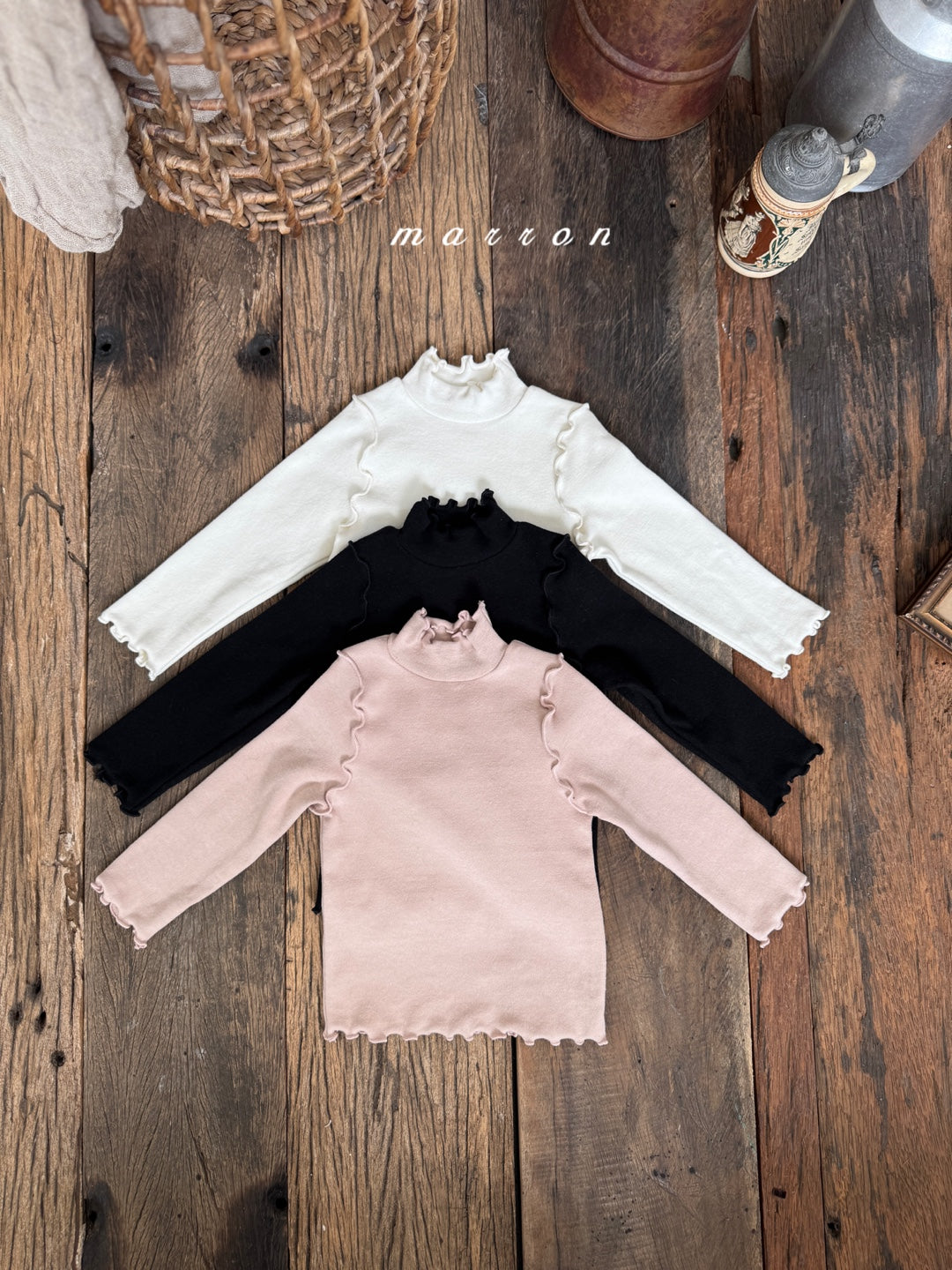 韓國童裝 25秋冬 | MA25429 LAO BASIC TEE (BABY & KIDS)