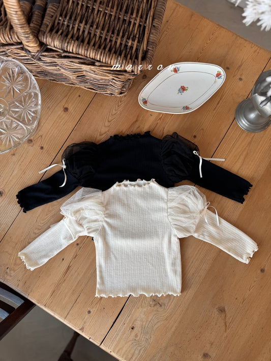 韓國童裝 25秋冬 | MA25435 DOT MESHG T-SHIRT (BABY & KIDS)