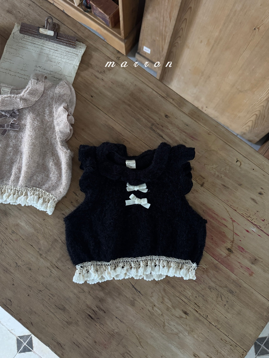 韓國童裝 25秋冬 | MA25428 SWEET VEST (BABY & KIDS)