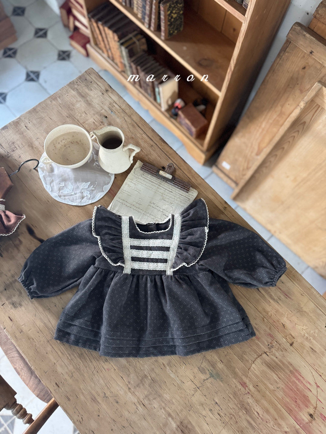 韓國童裝 25秋冬 | MA25438 SIENNA BLOUSE  (BABY & KIDS)