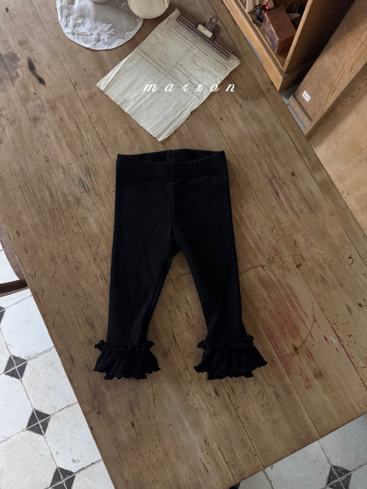 韓國童裝 25秋冬 | MA25451 FRILL LEGGINGS (FLEECE) (BABY & KIDS)
