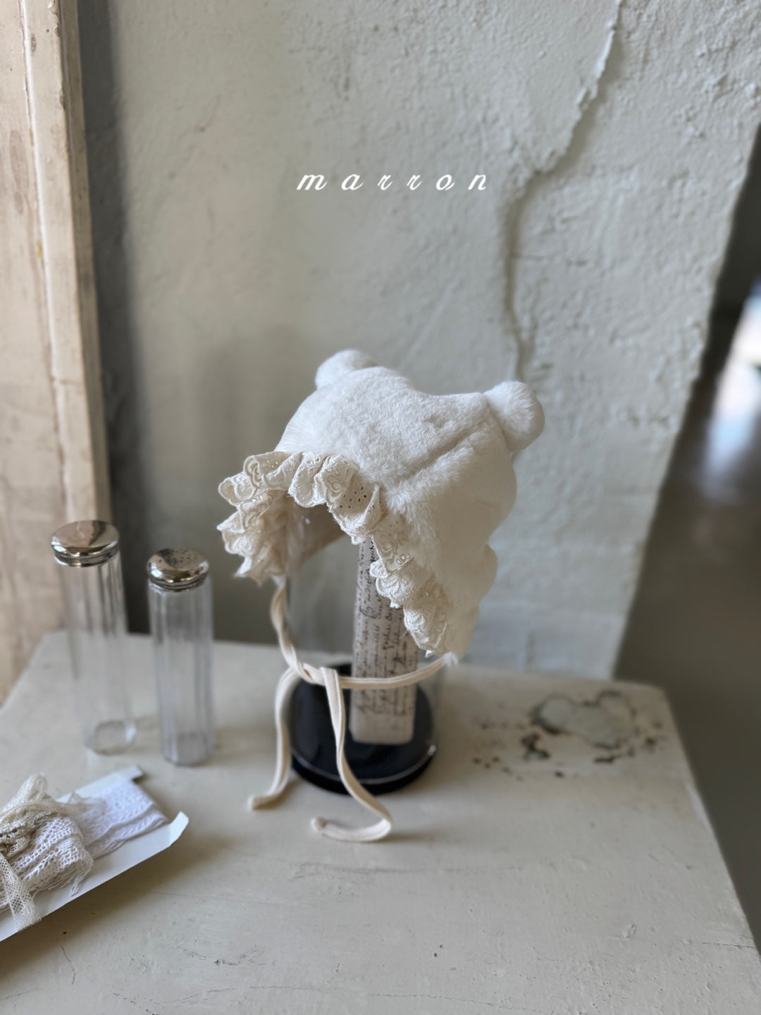 韓國童裝 25秋冬 | MA25419 BEAR BEAR BONNET