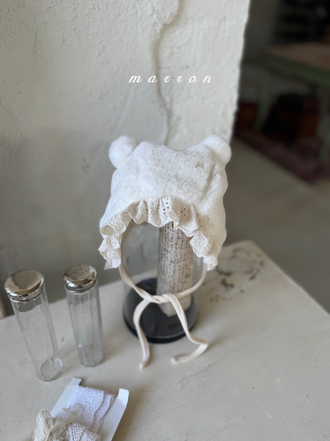 韓國童裝 25秋冬 | MA25419 BEAR BEAR BONNET