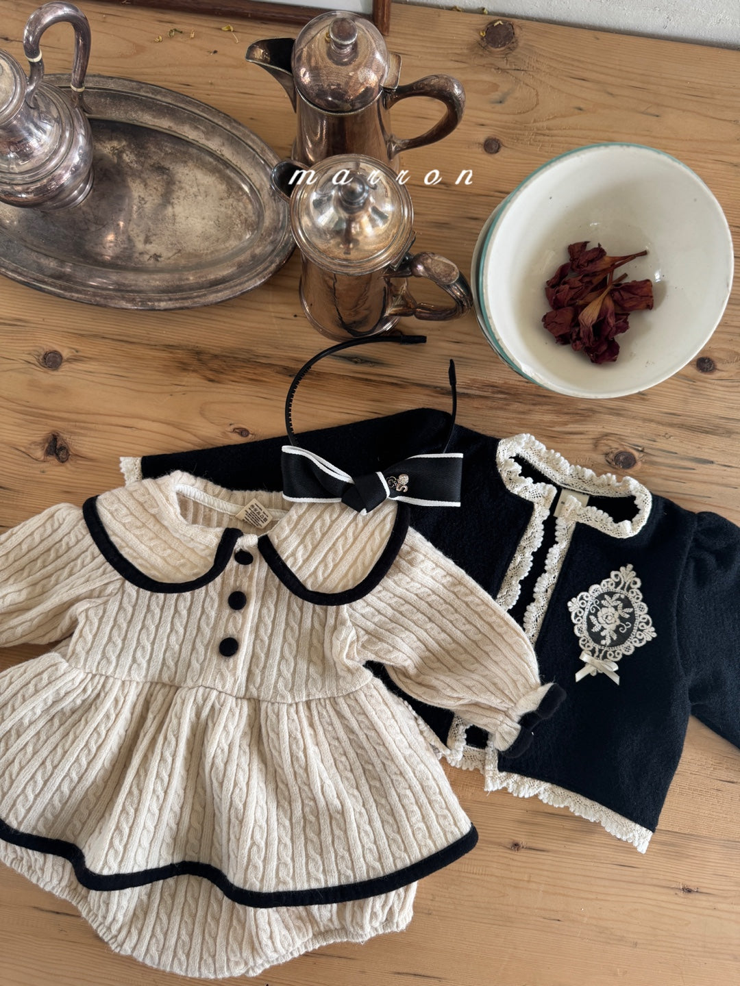 韓國童裝 25秋冬 | MA25411  FRIEL KNIT BABY SUIT