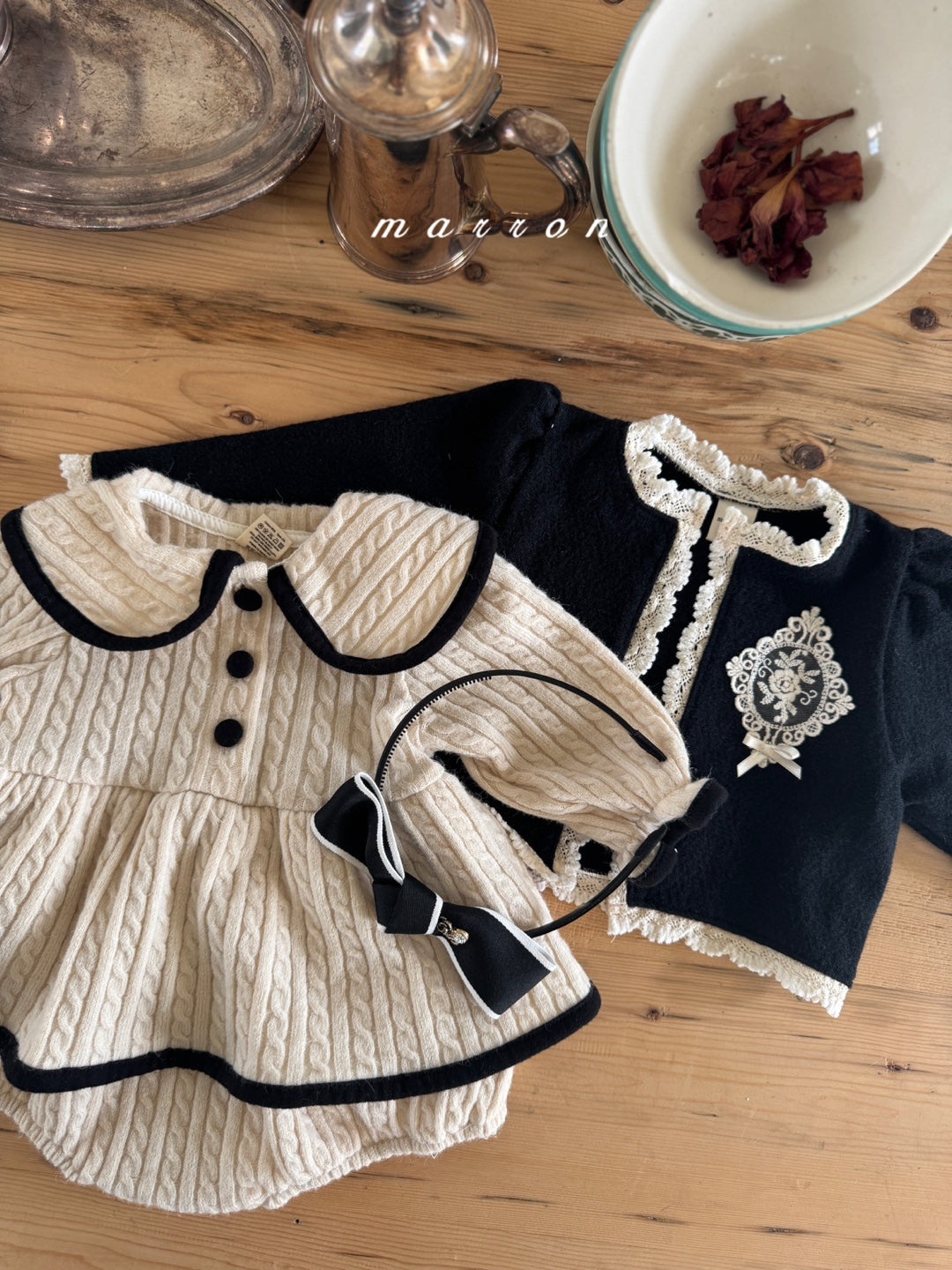 韓國童裝 25秋冬 | MA25411  FRIEL KNIT BABY SUIT