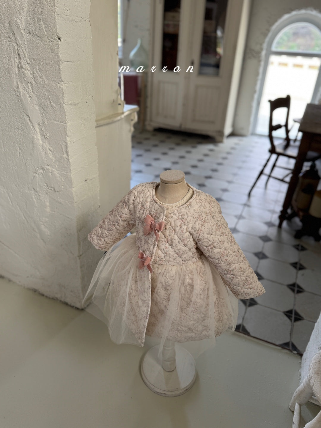 韓國童裝 25秋冬 | MA25424 ROSE COAT (CAPE SET) (BABY & KIDS)