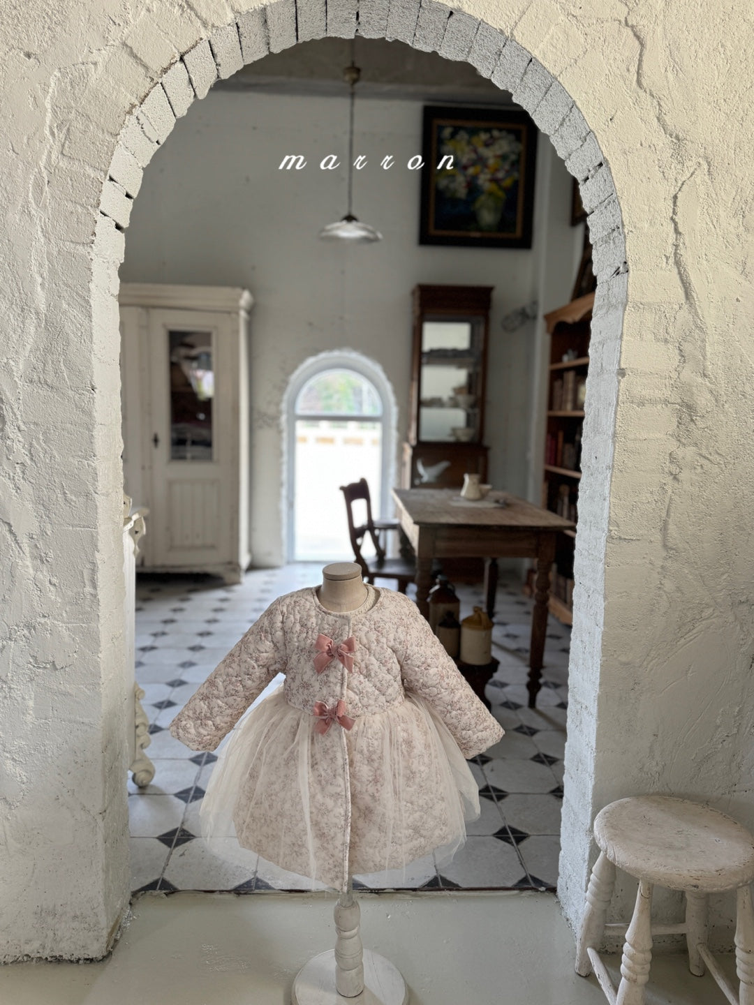 韓國童裝 25秋冬 | MA25424 ROSE COAT (CAPE SET) (BABY & KIDS)