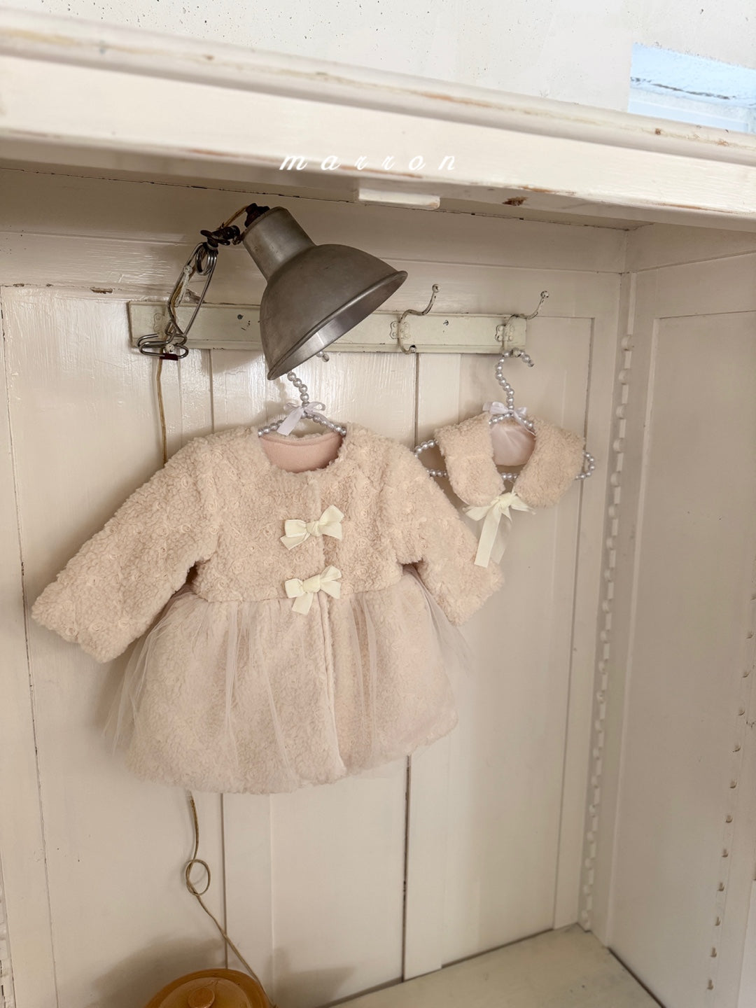 韓國童裝 25秋冬 | MA25424 ROSE COAT (CAPE SET) (BABY & KIDS)