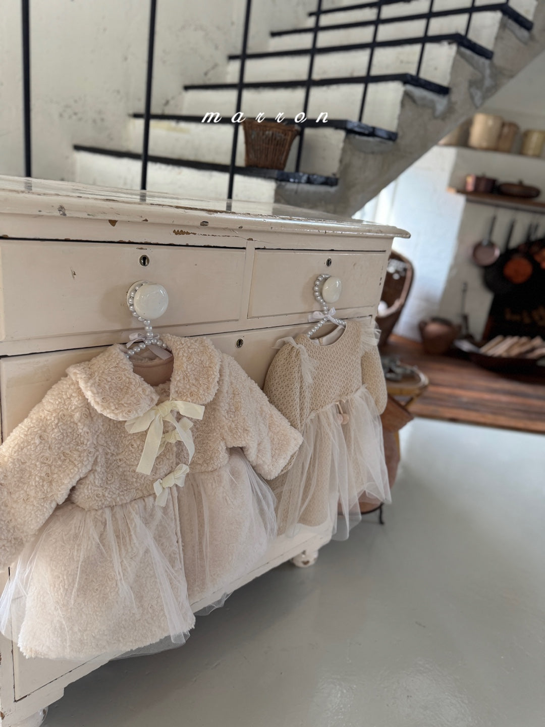 韓國童裝 25秋冬 | MA25424 ROSE COAT (CAPE SET) (BABY & KIDS)