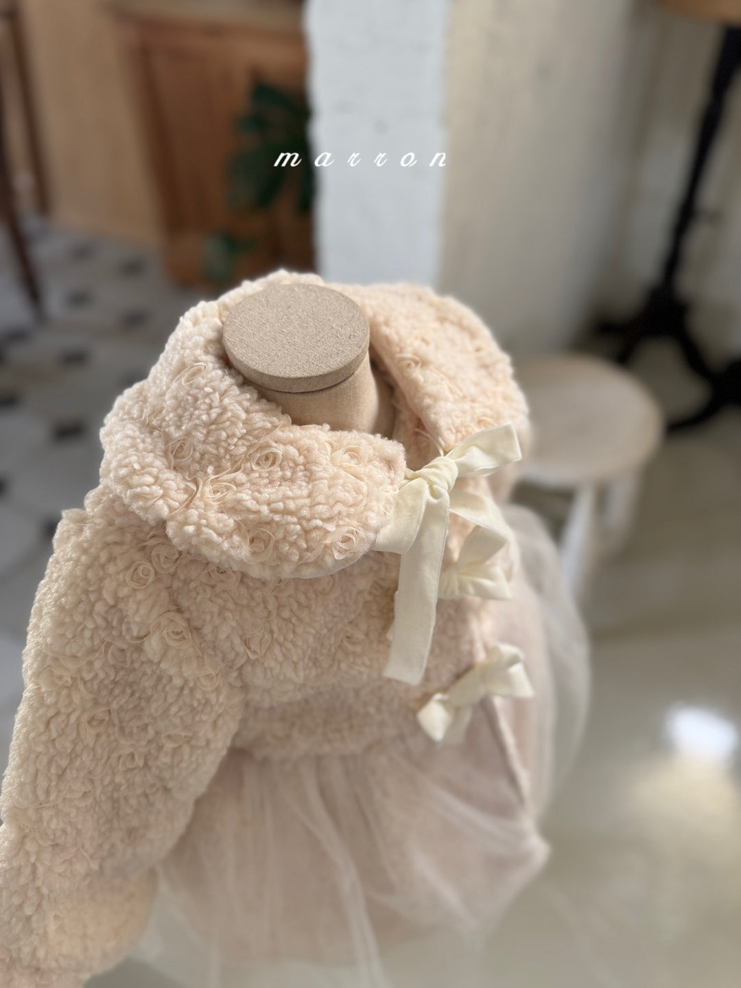 韓國童裝 25秋冬 | MA25424 ROSE COAT (CAPE SET) (BABY & KIDS)