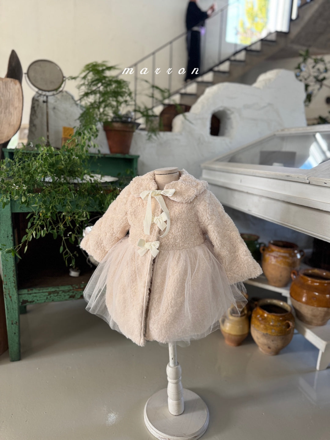 韓國童裝 25秋冬 | MA25424 ROSE COAT (CAPE SET) (BABY & KIDS)