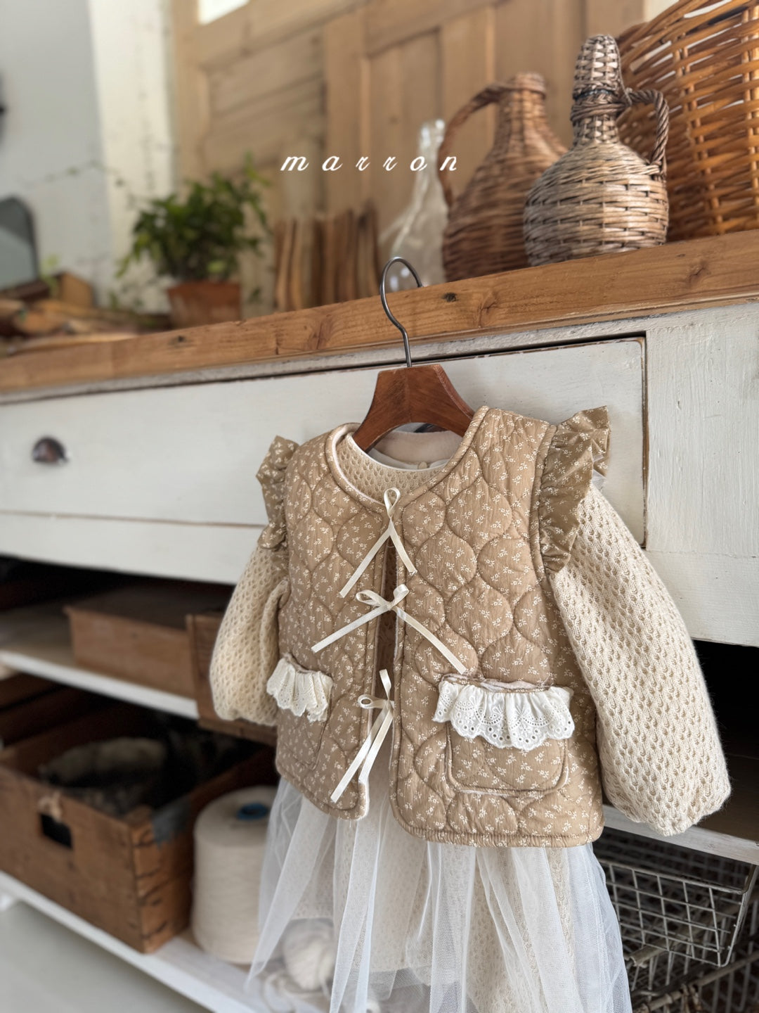 韓國童裝 25秋冬 | MA25425 LE NOREN PADDING VEST  (BABY & KIDS)