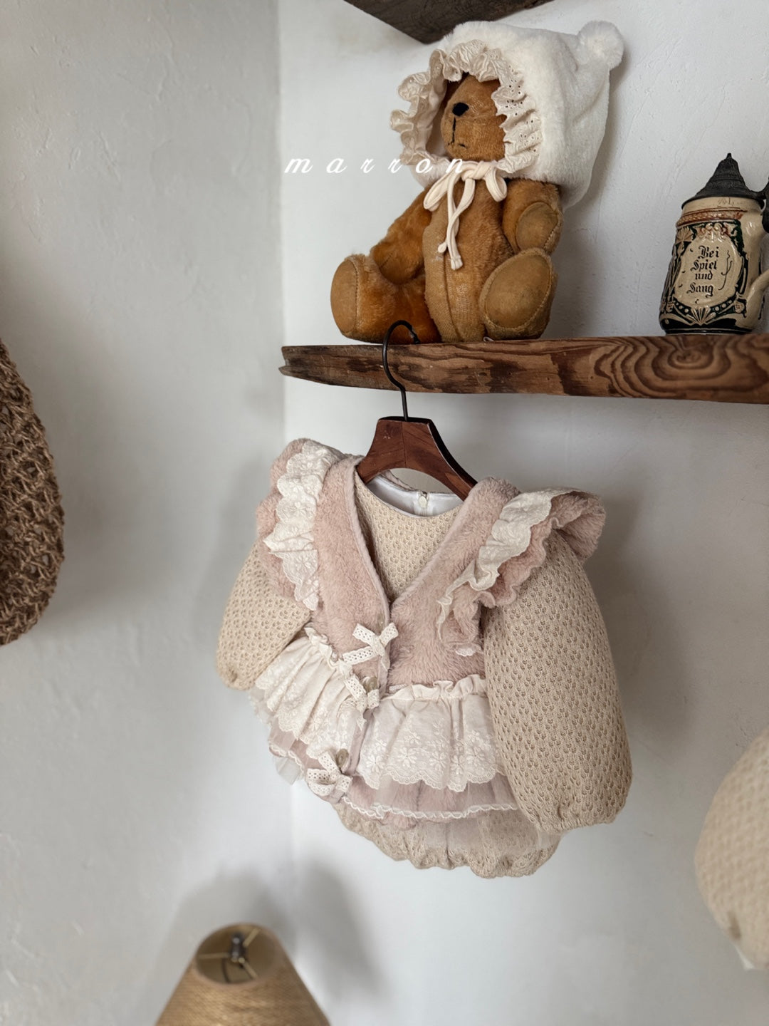 韓國童裝 25秋冬 | MA25426 FRAN FUR VEST  (BABY & KIDS)