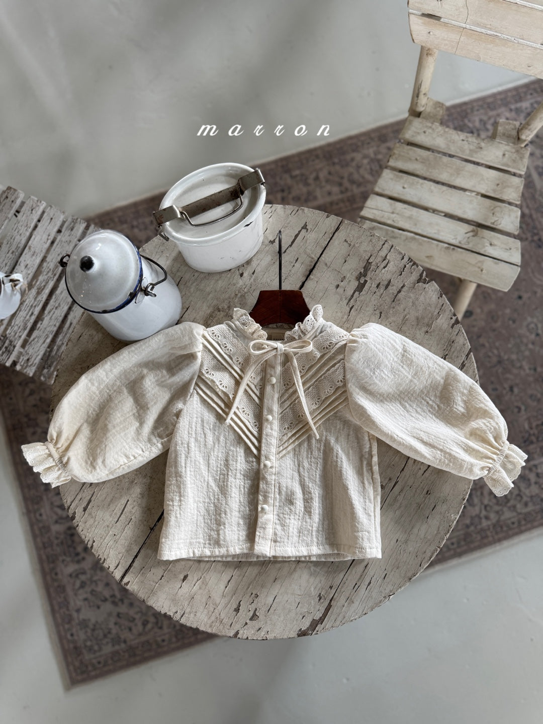 韓國童裝 25秋冬 | MA25439 EVE BLOUSE  (BABY & KIDS)