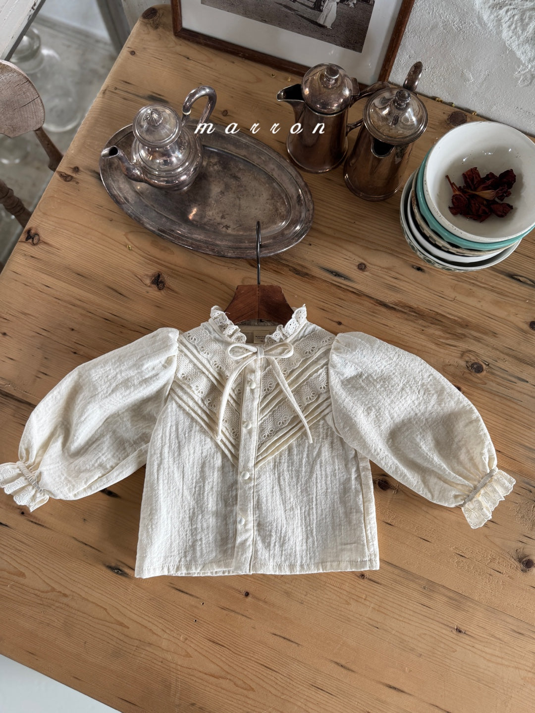 韓國童裝 25秋冬 | MA25439 EVE BLOUSE  (BABY & KIDS)