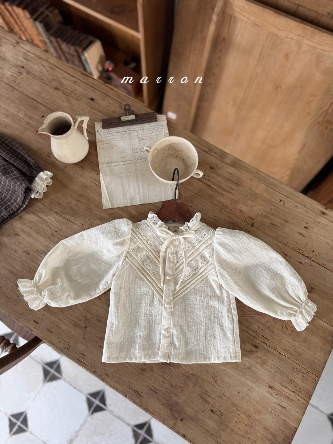 韓國童裝 25秋冬 | MA25439 EVE BLOUSE  (BABY & KIDS)