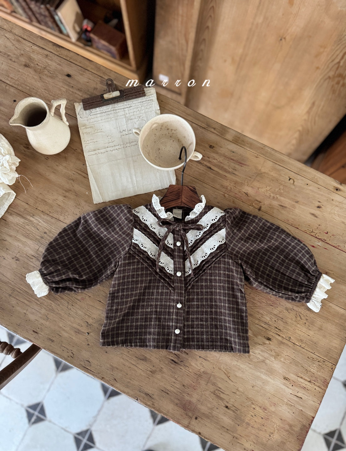 韓國童裝 25秋冬 | MA25439 EVE BLOUSE  (BABY & KIDS)