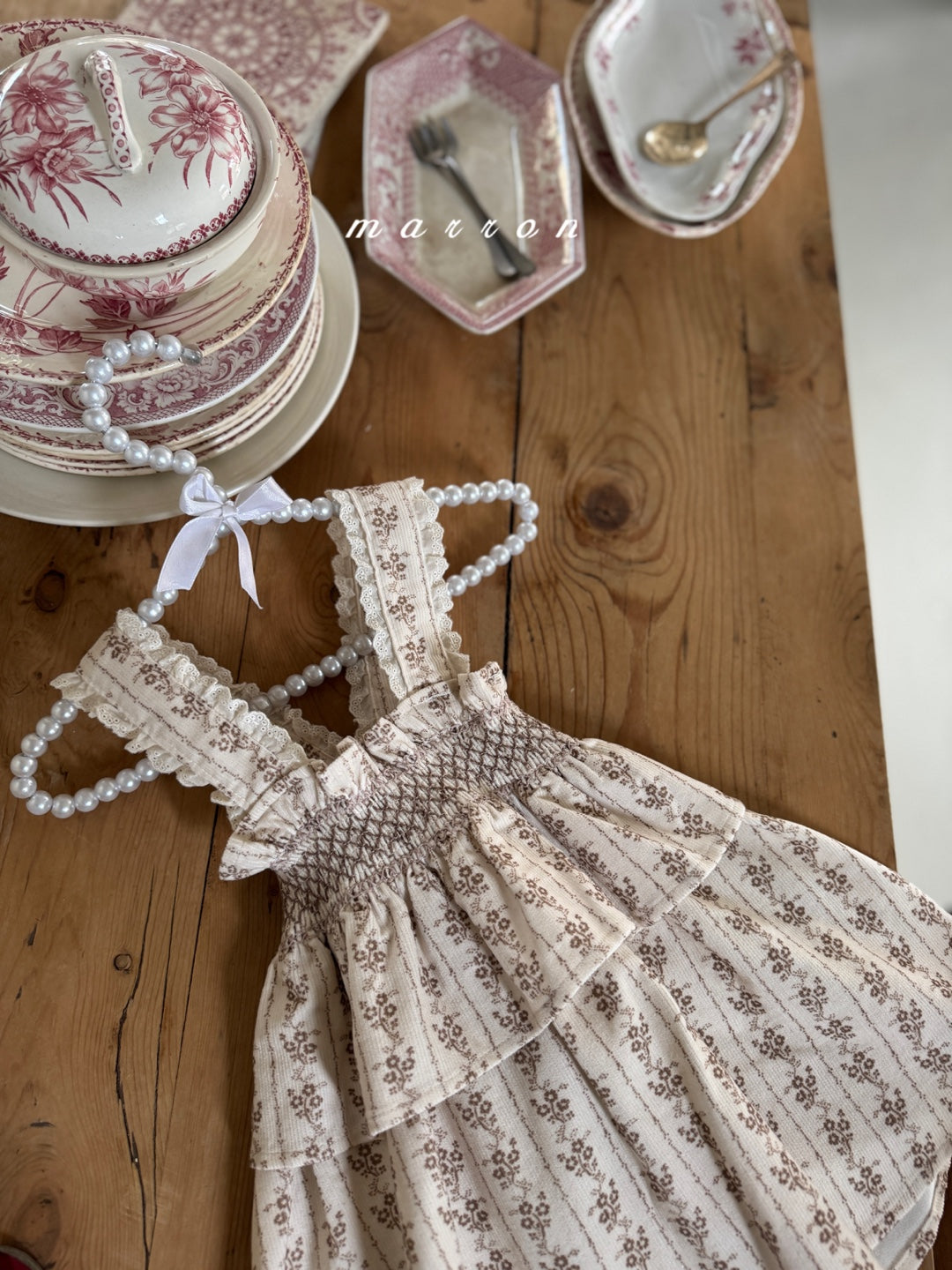 韓國童裝 25秋冬 | MA25454 LAUREN DRESS (BABY & KIDS)