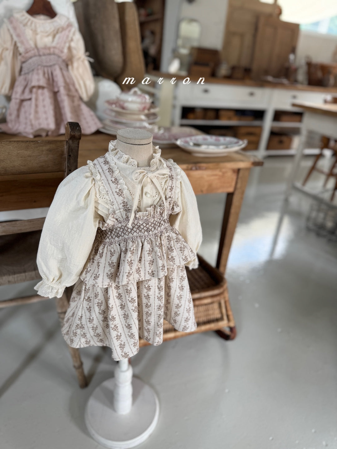 韓國童裝 25秋冬 | MA25454 LAUREN DRESS (BABY & KIDS)