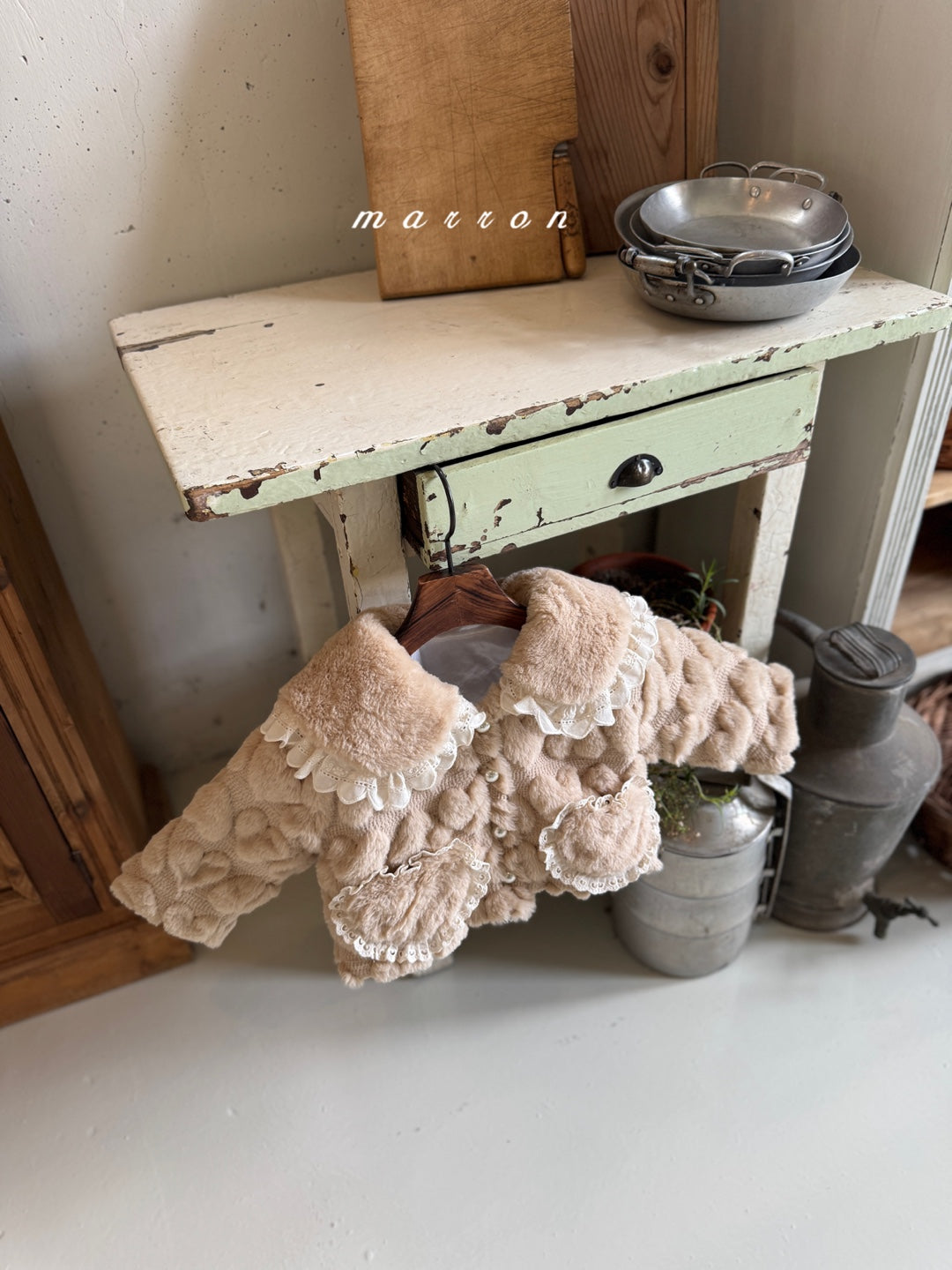 韓國童裝 25秋冬 | MA25422 HEART FUT JACKET (BABY & KIDS)