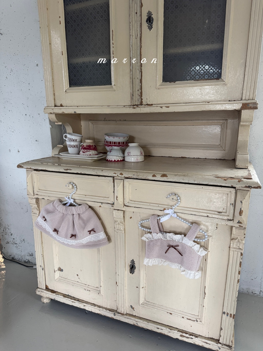 韓國童裝 25秋冬 | MA25446 RIBBON FUR BUSTIER (BABY & KIDS)