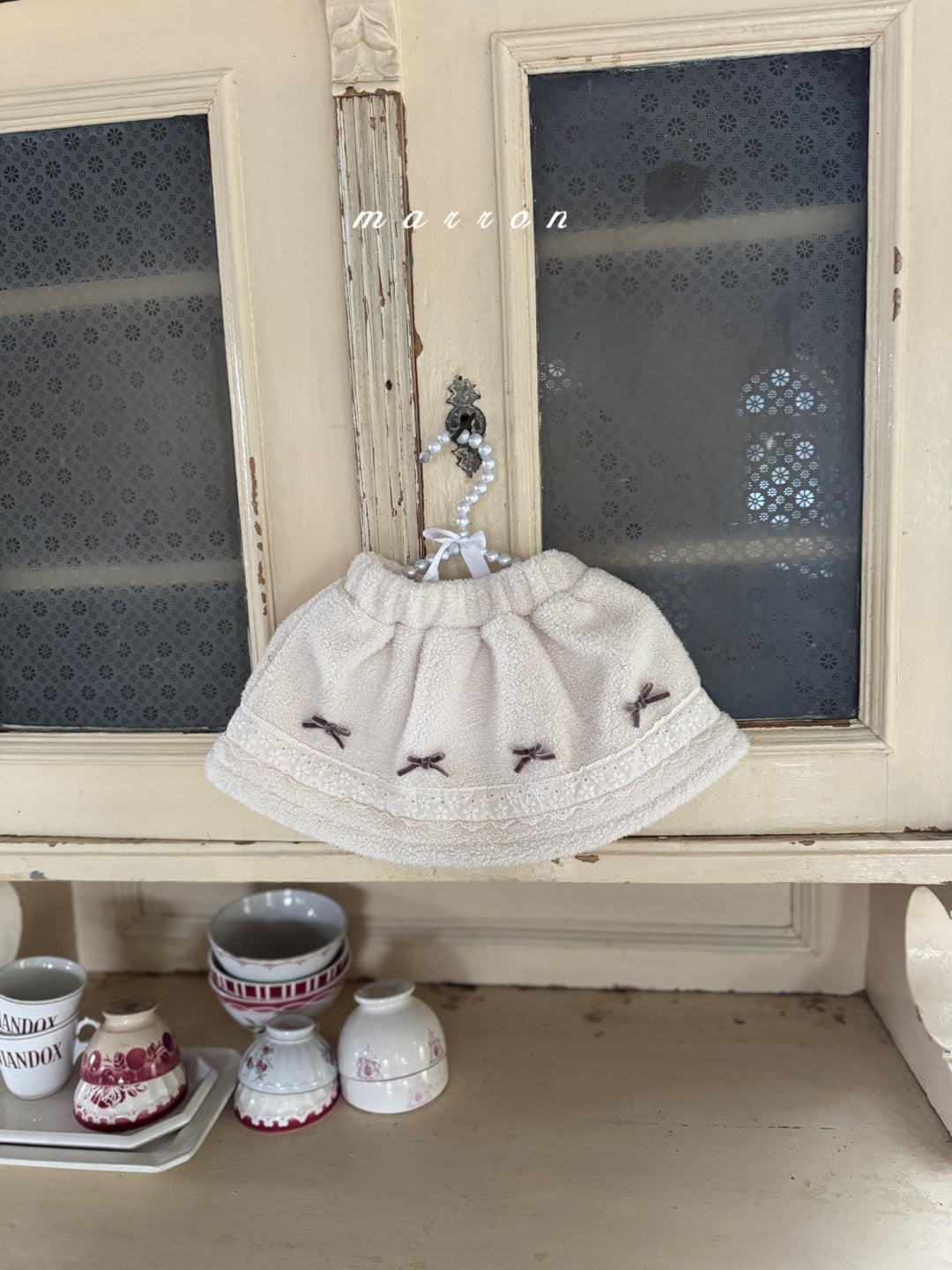 韓國童裝 25秋冬 | MA25447 RIBBON FUR SKIRT (BABY & KIDS)