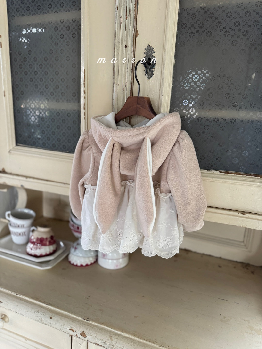 韓國童裝 25秋冬 | MA254244 RABBIT HOODED TEE  (BABY & KIDS)