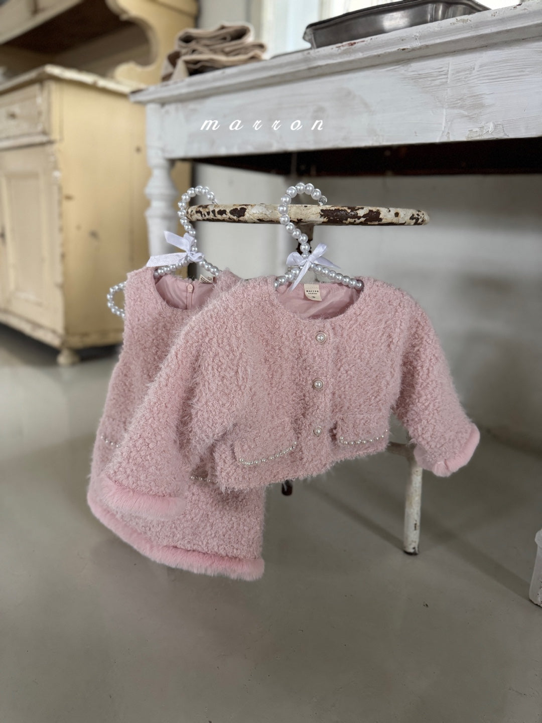 韓國童裝 25秋冬 | MA25449 PEARL JACKET (BABY & KIDS)
