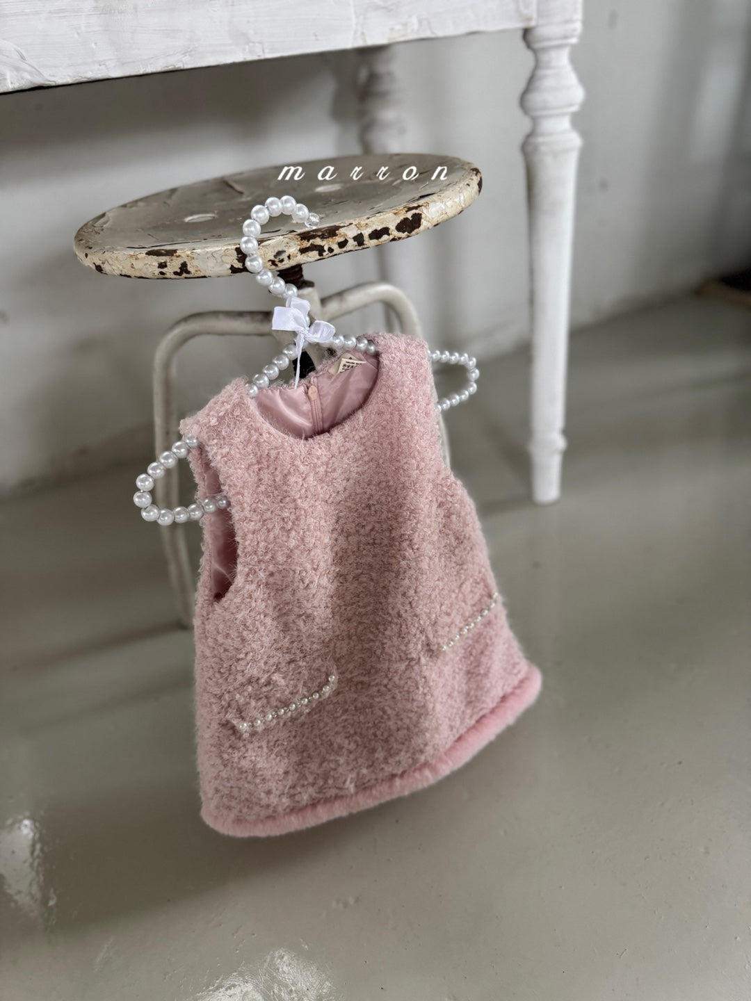 韓國童裝 25秋冬 | MA25450 PEARL DRESS (BABY & KIDS)